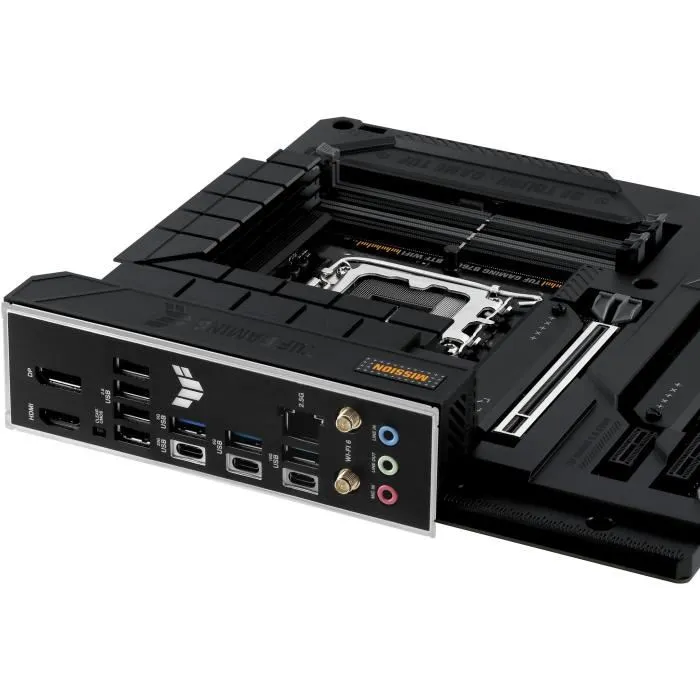 ASUS TUF GAMING B760M-BTF WiFi - Carte mère micro ATX Intel B760 (LGA 1700, DDR5, Wi-Fi 6, 2.5 GbE) pour PC Gaming