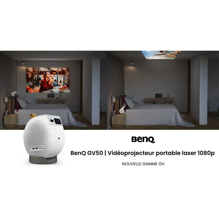 BenQ GV50 Vidéoprojecteur Nomade Laser Full HD Blanc BenQ GV50 Vidéoprojecteur Nomade Laser Full HD Blanc