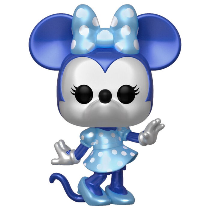 Funko POP Disney : Make a Wish Minnie Mouse Metallic - Figurine vinyl de 9 cm en boîte cadeau avec fenêtre