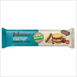 BIOCOP Galettes délicieuses fourrées au chocolat noir