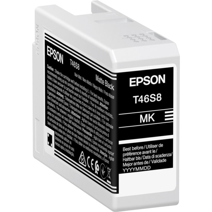 Epson Cartouche d'encre UltraChrome Pro 10 T46S80N Noir mat 25 ml Epson Cartouche d'encre UltraChrome Pro 10 T46S80N Noir mat 25 ml