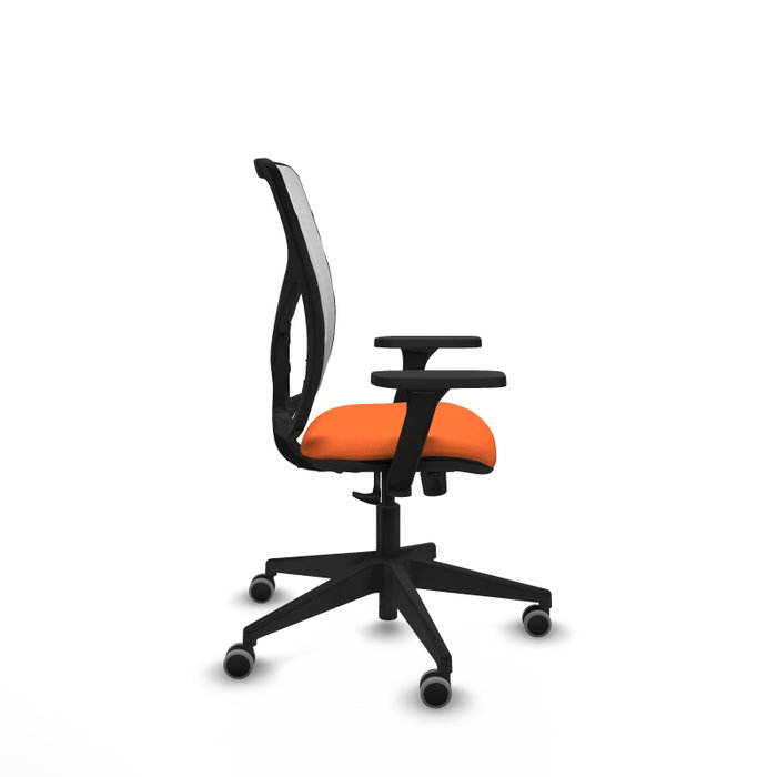 PIQUERAS Y CRESPO Chaise Motilla Synchro Orange et Blanc, Accoudoirs 3D, Sans appui-tête PIQUERAS Y CRESPO Chaise Motilla Synchro Orange et Blanc, Accoudoirs 3D, Sans appui-tête