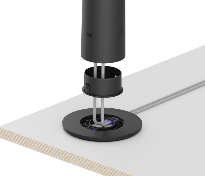 Logitech Sight - Caméra de table de conférence pour salles hybrides - Cadrage dynamique et audio AI - Compatible avec Microsoft Teams, Zoom, Google Meet - Logitech Sync