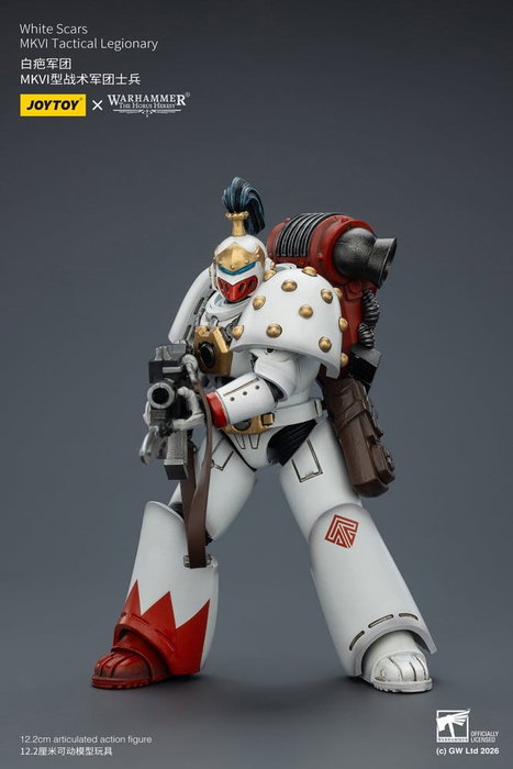 Joy Toy (CN) Warhammer The Horus Heresy figurine White Scars MKVI Tactical Legionary 12 cm