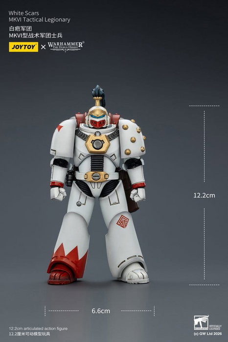 Joy Toy (CN) Warhammer The Horus Heresy figurine White Scars MKVI Tactical Legionary 12 cm