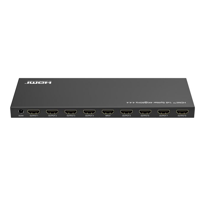 MicroConnect Splitter HDMI 4K 1x8 supportant 4K@60Hz