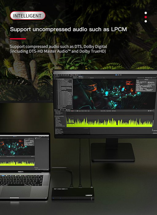 MicroConnect Splitter HDMI 4K 1x8 supportant 4K@60Hz