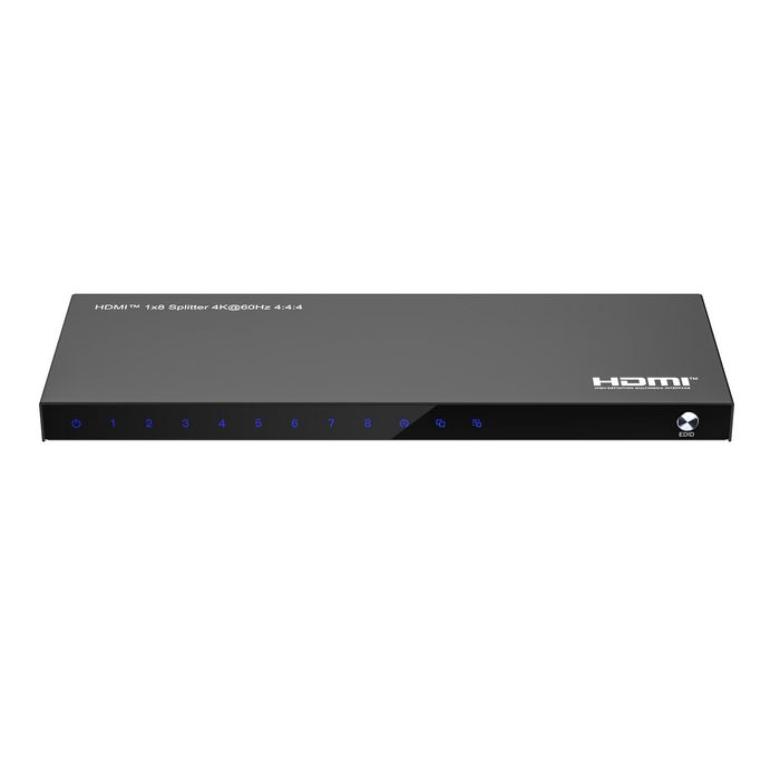 MicroConnect Splitter HDMI 4K 1x8 supportant 4K@60Hz