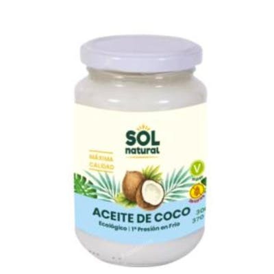 SOLNATURAL Huile de Coco Vierge Bio 380 ml - 100% Pure, Sans Gluten, Vegan SOLNATURAL Huile de Coco Vierge Bio 380 ml - 100% Pure, Sans Gluten, Vegan