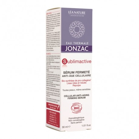JONZAC ECO-BIO SUBLIMACTIVE sérum hyaluronique anti-âge 30ml JONZAC ECO-BIO SUBLIMACTIVE sérum hyaluronique anti-âge 30ml