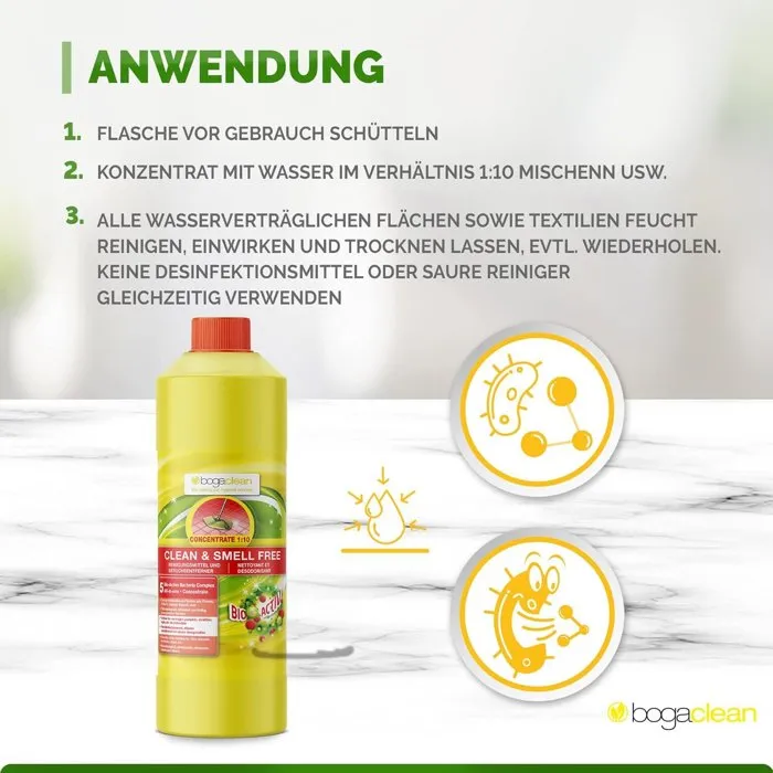 Vetocanis Nettoyant concentré Bogar 100 ml Sans odeur Multi-usage Désodorisant - Nettoie et élimine les odeurs