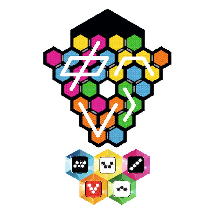 Lúdilo Jeu de Société Bataille de Génies : Gemas 803195 - Jeu de Dés et de Placement - 10 794 Combinaisons - À partir de 8 ans