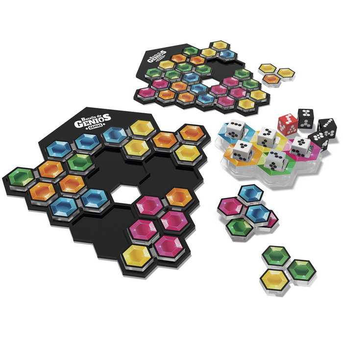 Lúdilo Jeu de Société Bataille de Génies : Gemas 803195 - Jeu de Dés et de Placement - 10 794 Combinaisons - À partir de 8 ans