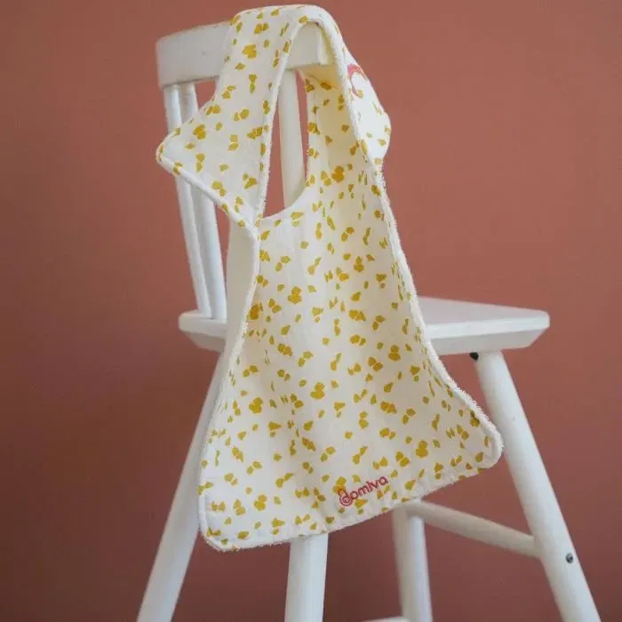 Domiva - Lot de 2 bavoirs pour bébé à encolure américaine, imprimé Savane, Coton doux et absorbant - Collection HONEY MOON
