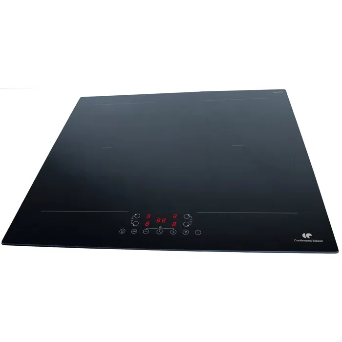 Continental Edison Table de cuisson à induction noire 4 zones