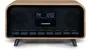 Thomson - Radio réveil Vintage Cosy avec Bluetooth, DAB+, écran LCD réglable, double alarme et design rétro en bois marron