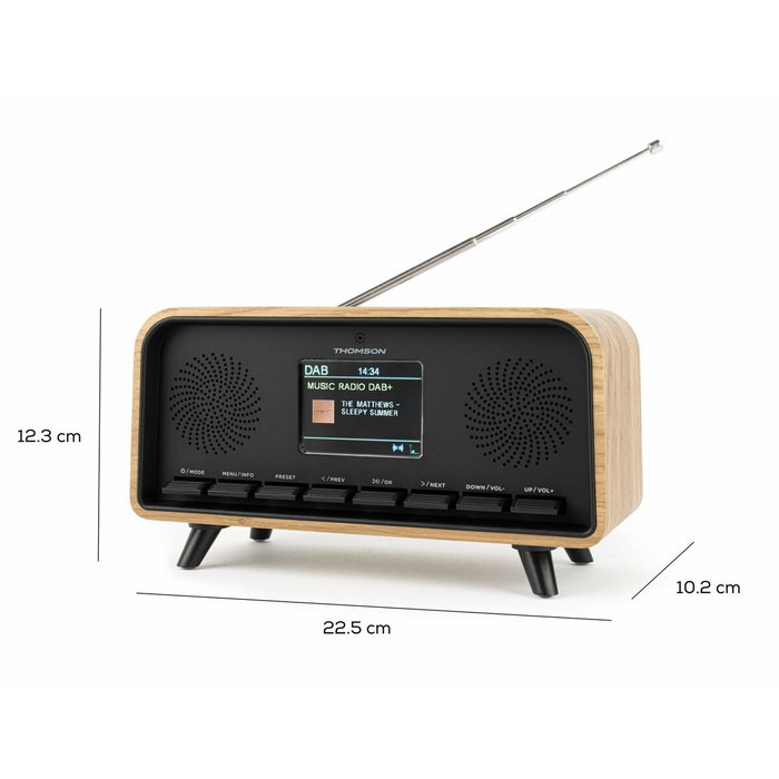 Thomson Radio réveil Vintage Cosy - Bluetooth et DAB+ Thomson Radio réveil Vintage Cosy - Bluetooth et DAB+