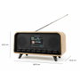 Thomson Radio réveil Vintage Cosy - Bluetooth et DAB+