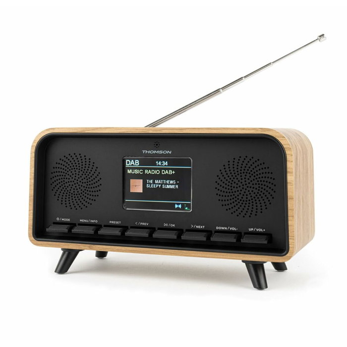 Thomson Radio réveil Vintage Cosy - Bluetooth et DAB+ Thomson Radio réveil Vintage Cosy - Bluetooth et DAB+