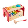 Fisher-Price Xilófono Banco De Madera Jouet Musical avec Xylophone et Percussion pour Enfants Développement Motricité Fine Bois FSC Réf. Hxt88