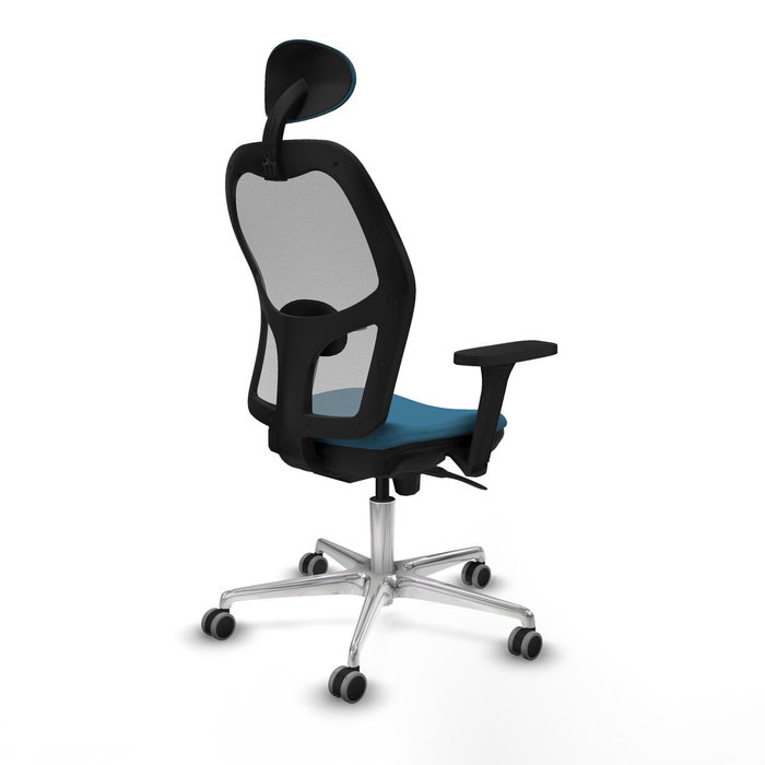 Piqueras y Crespo Chaise de Bureau avec Appui-tête 3D086G1 Gris Vert pétrole Piqueras y Crespo Chaise de Bureau avec Appui-tête 3D086G1 Gris Vert pétrole