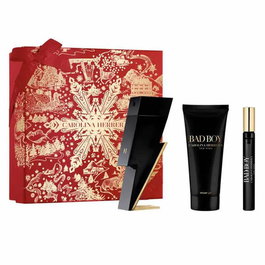 Carolina Herrera Bad Boy Eau de Toilette 100 ml + Gel Douche 100 ml + Eau de Toilette 10 ml - Coffret Cadeau