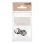 Micel Ne 91337 Blister 2 roulements pour porte de douche Ø 20 mm noir Nylon avec vis M4