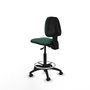 PIQUERAS Y CRESPO Tabouret Isso Asynchrone Tissu Vert foncé