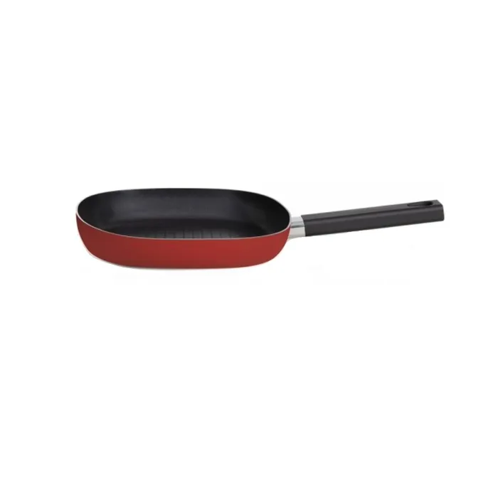 Livoo Grillette antiadhésive en aluminium MEP152, 24 cm, manche silicone résistant, compatible induction