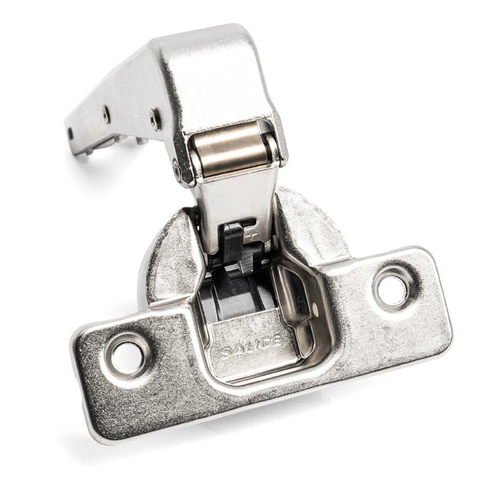 Salice Silentia+ C2ABNE9 - Paire de charnières contrecoudée à fermeture amortie et silencieuse, angle 94°, finition nickel, épaisseur de montage 35 mm