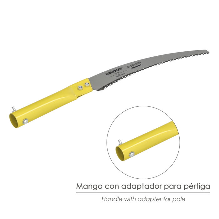 WOLFPACK LINEA PROFESIONAL Serrucho de poda courbe pour perche JP330mm WOLFPACK LINEA PROFESIONAL Serrucho de poda courbe pour perche JP330mm