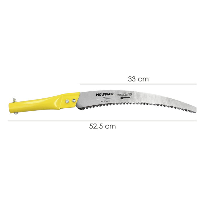 WOLFPACK LINEA PROFESIONAL Serrucho de poda courbe pour perche JP330mm WOLFPACK LINEA PROFESIONAL Serrucho de poda courbe pour perche JP330mm