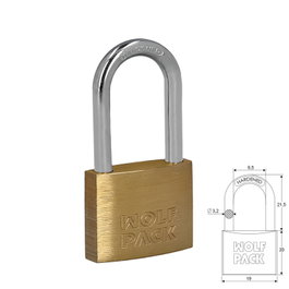 WOLFPACK LINEA PROFESIONAL Chaîne en laiton anse longue 20 mm