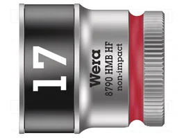 WERA Douille HEX 17mm 3/8 po 6 pans
