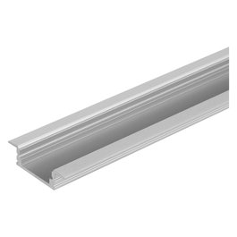 Ledvance Profil Plat pour Rubans LED PF03/UW/25X7/12/1 1M Gris