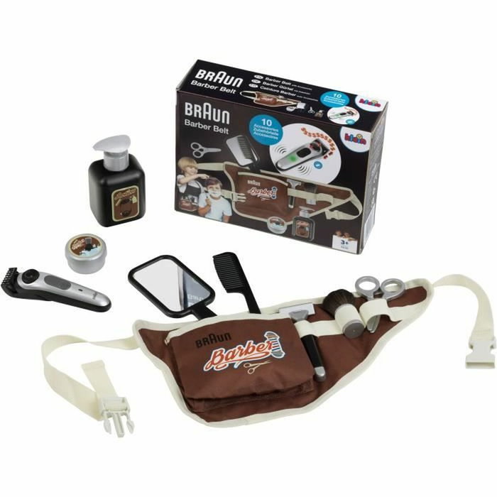 Klein Ceinture de barbier avec tondeuse électronique et accessoires sous licence Braun