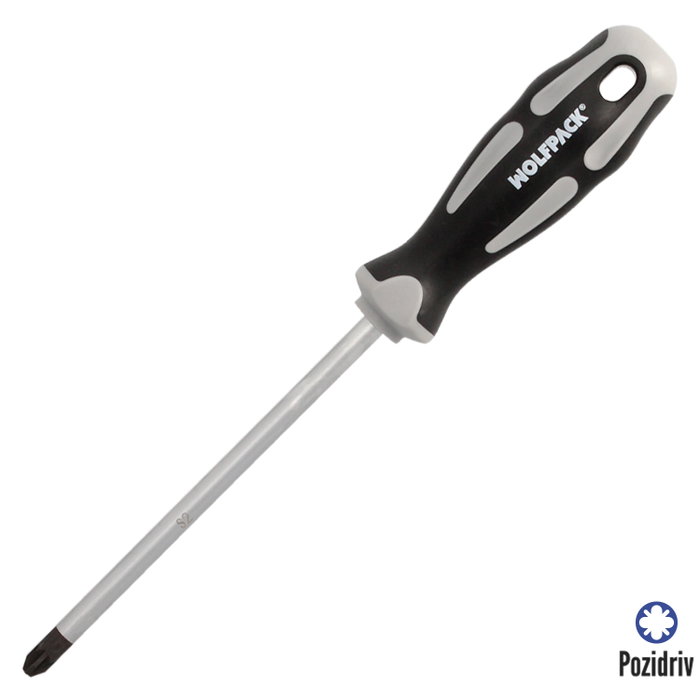 WOLFPACK LINEA PROFESIONAL Tournevis Pozidriv PZ 3 x Ø 8 x 150 mm WOLFPACK LINEA PROFESIONAL Tournevis Pozidriv PZ 3 x Ø 8 x 150 mm
