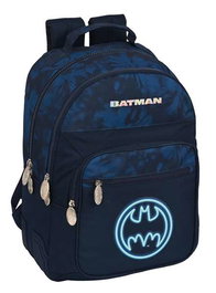 Safta Mochila doble adapt.carro Batman "Legendary" Sac à dos transformable en chariot 32 x 42 x 15 cm pour enfant