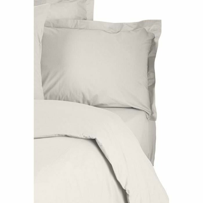 BigBuy Home Parure de couette blanc 3 pièces en coton renforcé (220 x 240 cm) BigBuy Home Parure de couette blanc 3 pièces en coton renforcé (220 x 240 cm)