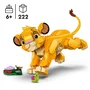LEGO Disney 43243 Simba, Jouet de Construction Bébé Lion du Roi Lion, Cadeau Enfant - 30e Anniversaire