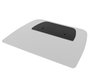 B-Tech BT4002-TPC Plaque de couverture pour base de sol BT4002, 510 x 233.5 mm, pour installations à deux poteaux