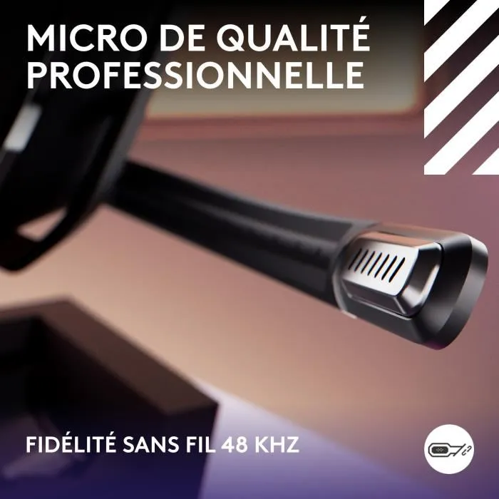 Logitech G Astro A50 Casque Gaming sans fil Lightspeed Black - Réf. 939-002224