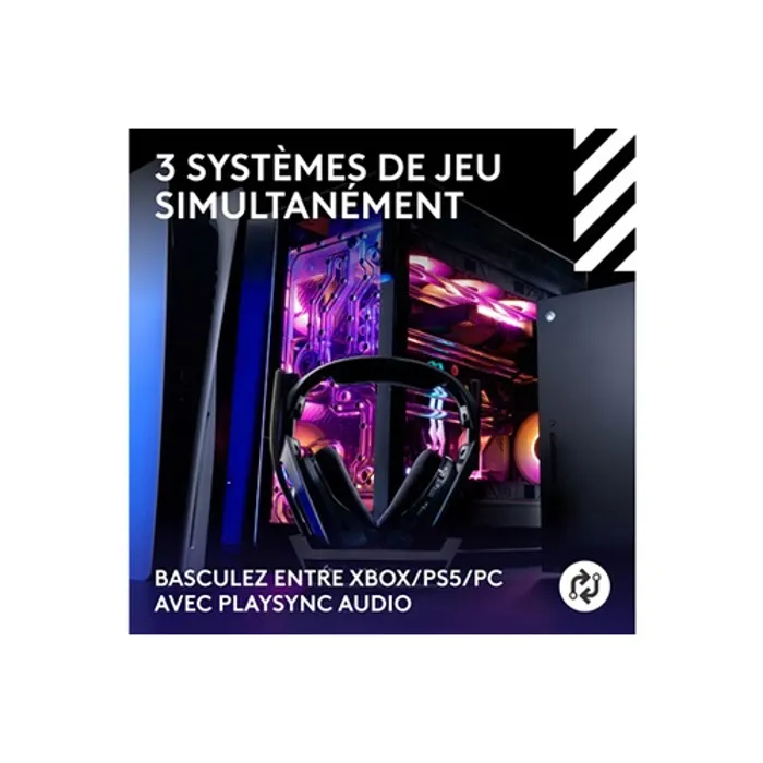 Logitech G Astro A50 Casque Gaming sans fil Lightspeed Black - Réf. 939-002224