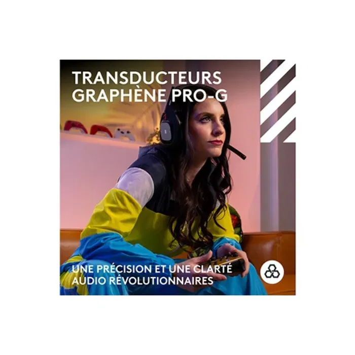 Logitech G Astro A50 Casque Gaming sans fil Lightspeed Black - Réf. 939-002224