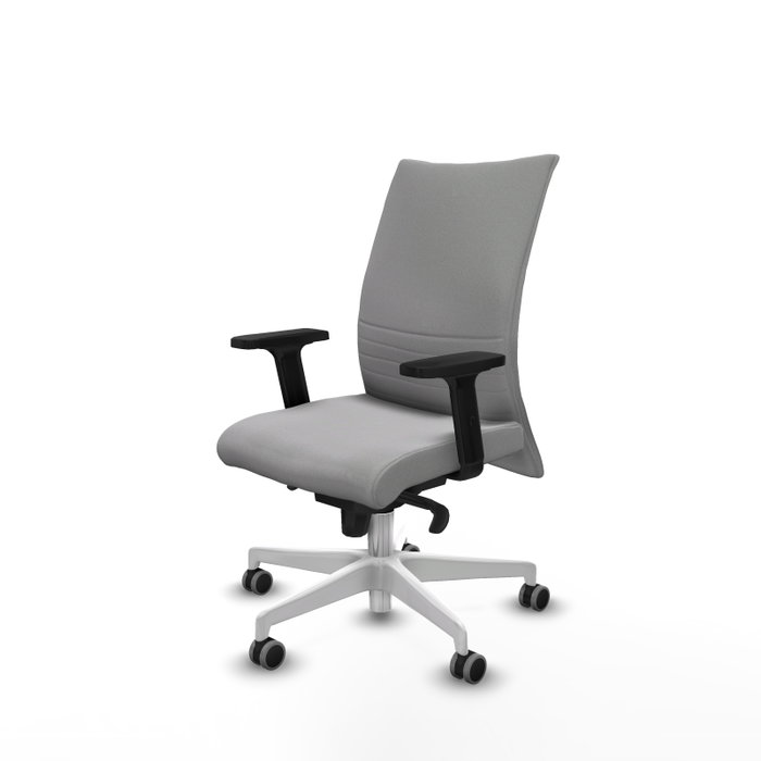 Piqueras Y Crespo Chaise de bureau Albacete, mécanisme Sincro, Gris clair