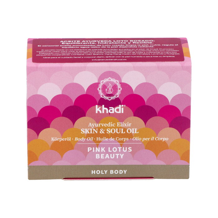 KHADI Huile Elixir Ayurveda Lotus Rose équilibre 10ml KHADI Huile Elixir Ayurveda Lotus Rose équilibre 10ml