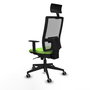 Piqueras y Crespo Chaise de bureau Horna Pistache et Gris