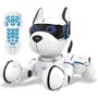 Lexibook POWER PUPPY - Robot chien savant programmable et tactile avec télécommande, danse, chante, effets lumineux - Jouet éducatif à partir de 4 ans