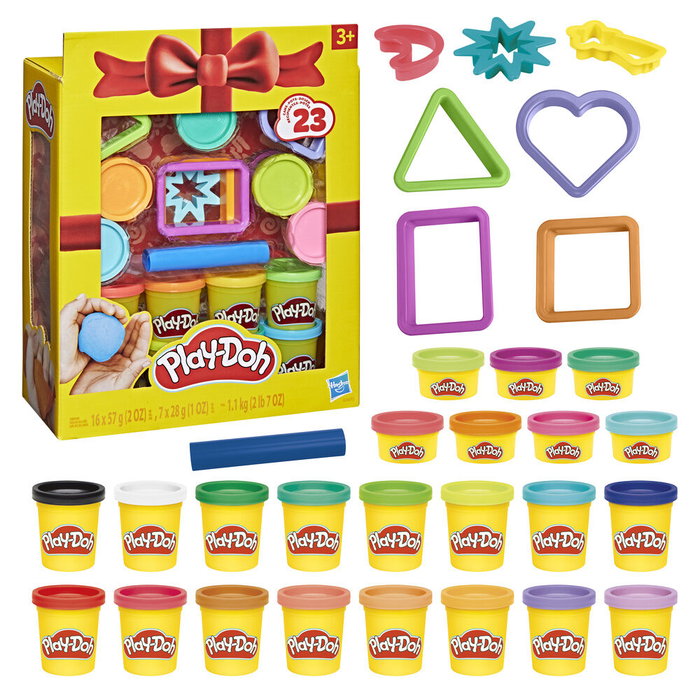 Hasbro Play-Doh Set Cadeau pour Créativité Enfant 3 Ans et Plus - 23 Pots de Pâte à Modeler et 8 Outils avec 7 Emporte-Pièces Hasbro Play-Doh Set Cadeau pour Créativité Enfant 3 Ans et Plus - 23 Pots de Pâte à Modeler et 8 Outils avec 7 Emporte-Pièces