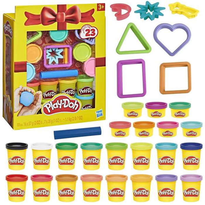 Play-Doh Coffret cadeau avec 23 pots de pâte à modeler et 8 accessoires Play-Doh Coffret cadeau avec 23 pots de pâte à modeler et 8 accessoires